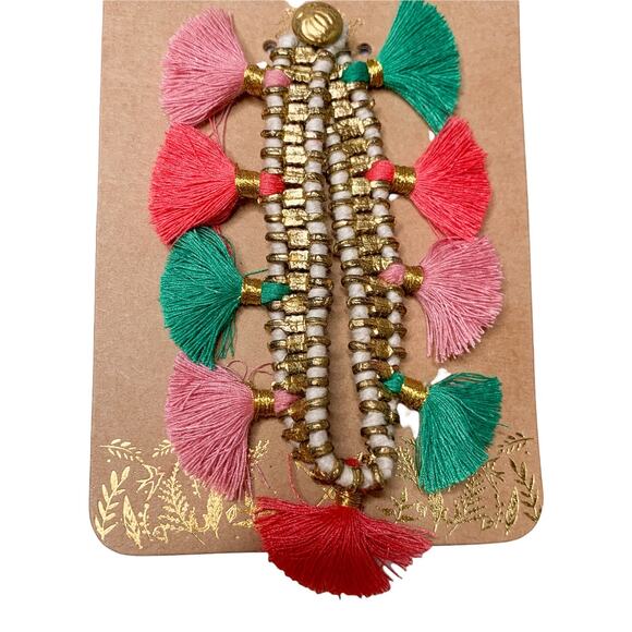 Copied - Shiraleah Felicity Boho Tassel Bracelet Multicolor - Picture 5 of 7